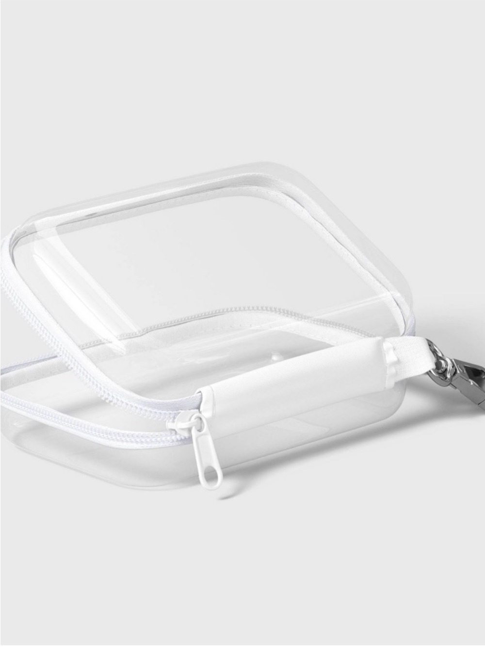 Target Clear up&up Zip-Up Clear Case with attached keychain, Bundle of 2